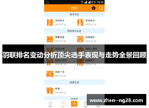 羽联排名变动分析顶尖选手表现与走势全景回顾